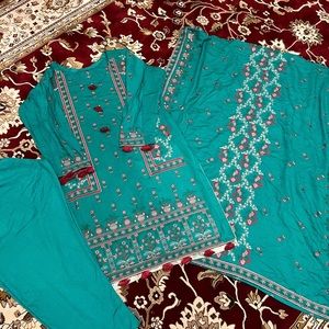 New 3 piece Pakistani winter dress salwar kameez xl karandi